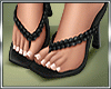 black sandals