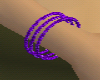 3 Purple Glitter bangles