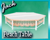 Peach Wedding Table