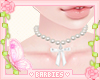 White Bow and Pearls