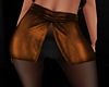 Orange Leather Skirt