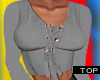 LaceUp - Blouse TaupeGra