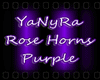 ~lYlRose Horns Purple~