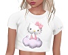 Hello Kitty Crop T White