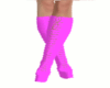 pink, boots