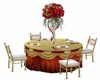 ~R~red/gold guest table 