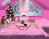 Pink Christmas Room