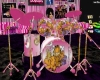 Pink Garfield Drumset