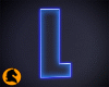 Neon Letter L