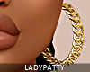 Gold Chain Hoops