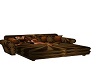Brown Starbust Couch