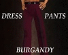 Dress Pants Burgandy