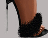 L0* Black Slipper Heels