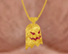 Ghost Pendant Gold/Ruby