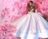 Pink & White Ball Gown