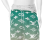 Blue LV Shorts M