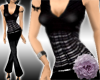 -Blk Striped Cami Outfit