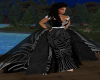 rll blk/whte formal gown