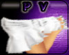 {PV} White Belted Skirt