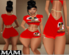 RL Red Blk Queen Shorts
