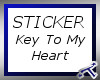 Key 2 My Heart Sticker