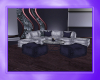 silver/purple couch