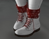 [S] White Boots/Red Sock