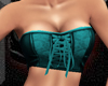 {A}Corsetted Top Teal
