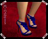 Ruffled heels Deep Blue