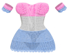 Amelia Pk/W/Bl  Dress