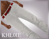 K white red jeans M