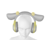 yellow headphones e