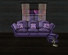 N-Purple Sofa w/Violin