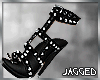 Black spiked heels