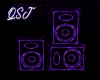QSJ-Neon Speakers Purple