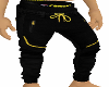 black and yellow pants