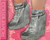 [R]GrayLeatherBoots