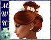 Dk Red w/ Ivory Flowers