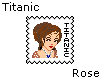 4K Titanic Rose Stamp