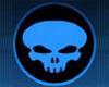 Blue Halo Skull