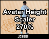 Avatar Height Scale 270%