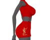 YSL Dress Red