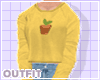 plant sweater + jeans