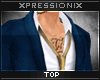 .xpx. Suit top blue/gold