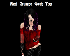Red Gothic Grunge Top