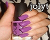 hot purple nails