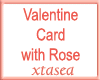 Valentine Card and Rose