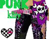 Punk Kitty Purple Pants