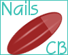 *CB Red Natural Nails