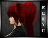 *E* vamp red effie hair